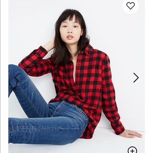 Madewell Flannel Popover Shirt - BNWT